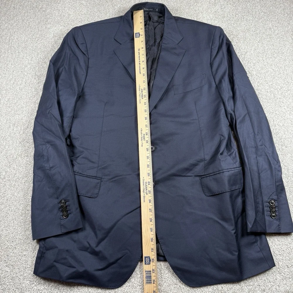SUITSUPPLY Blazer Jacket Mens‎ 48L Blue Vitale Barberis Canonico Wool